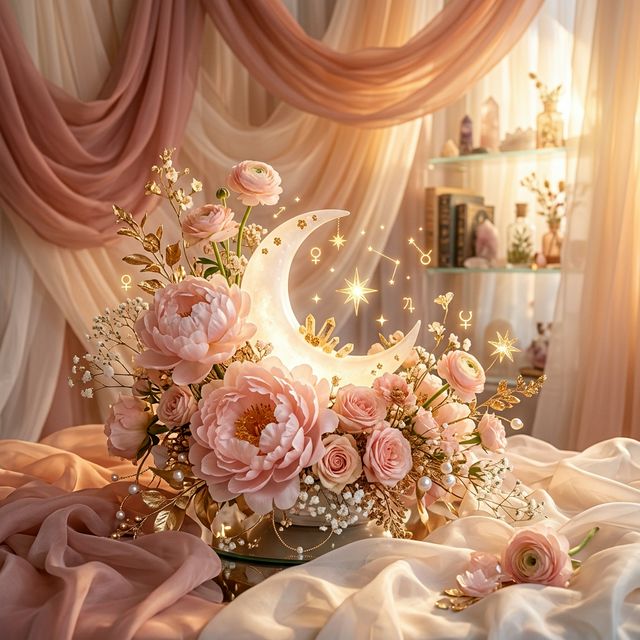 Celestial floral arrangement